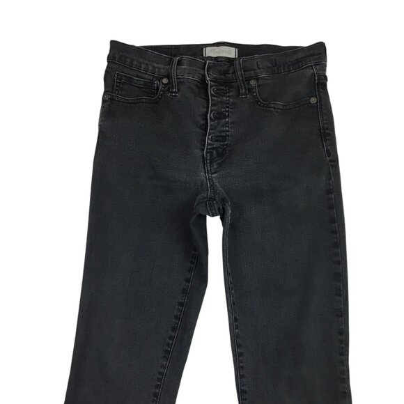 Madewell 9" High-Rise Skinny Jeans Gray Womens 28 Cotton/Polyester Blend - Picture 4 of 13